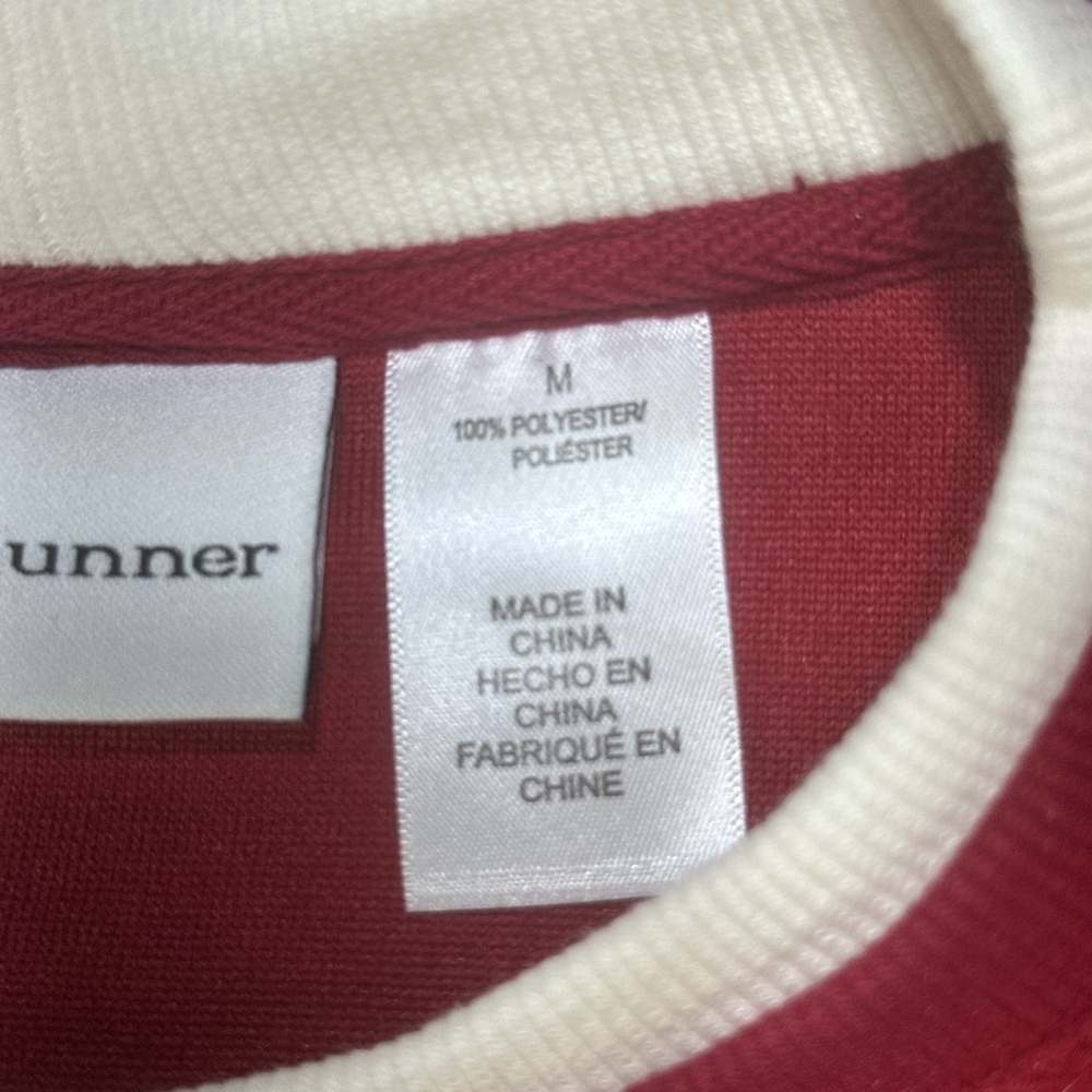 NWT Alfred Dunner Womens Red Sweater Medium Embellished Christmas Elegant - Picture 3 of 7